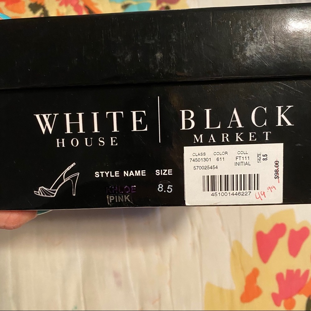 WHBM Pink Riley Heel - Picture 2 of 6